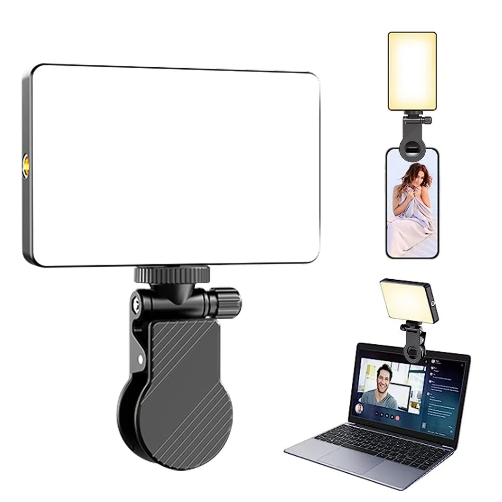 Smartphone Selfie Light Selfie Video Conference Light Portable LED Light Compatible for Cell Phone Ipad Laptop Camera