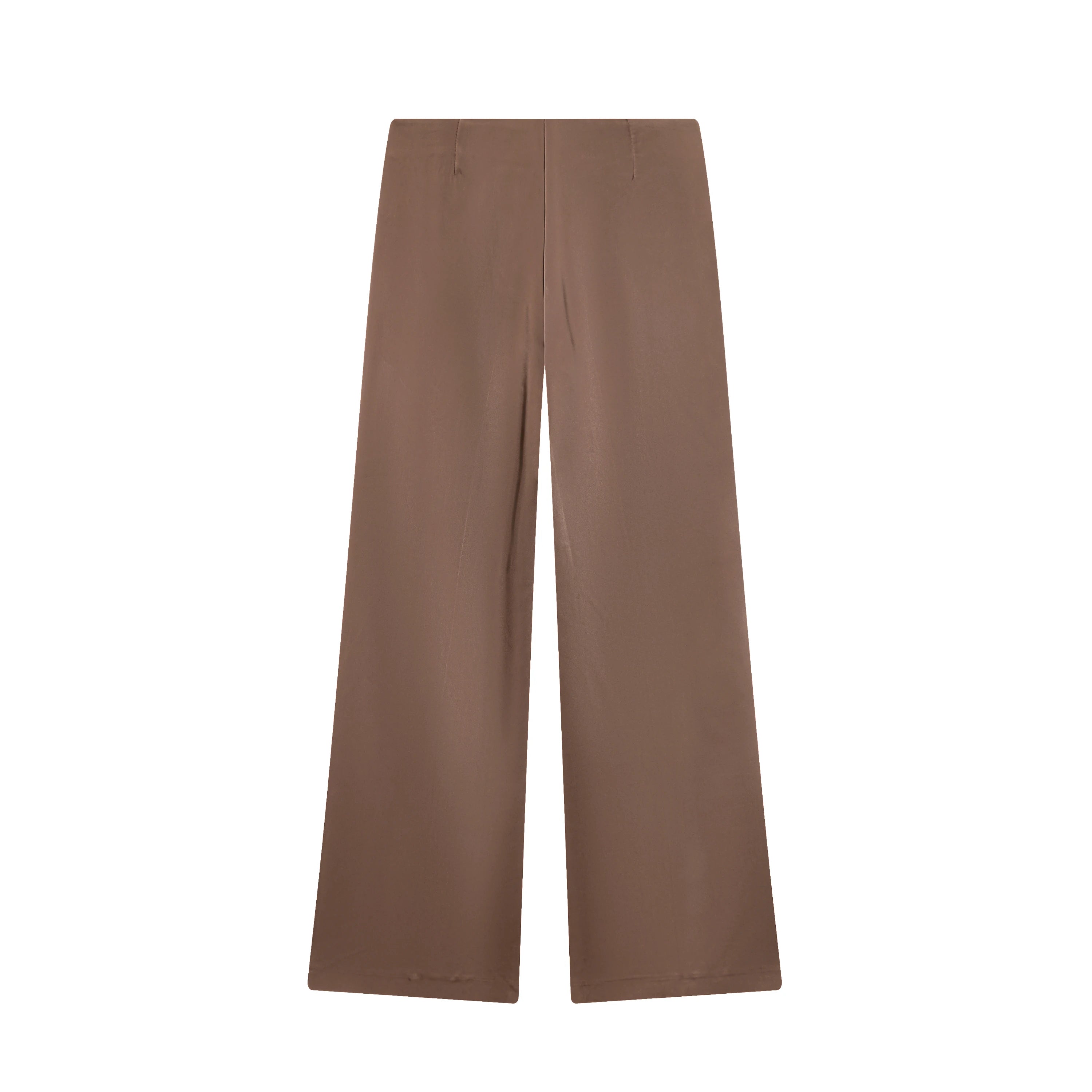 Satin Texture Pants Set 2Pc Suit 