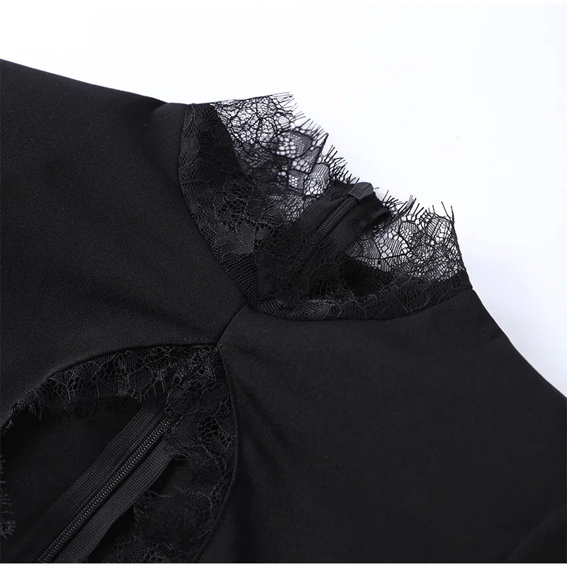 Sexy Lace Patchwork Dress 