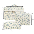 Small Floral Hand-Held Cotton Fashionable Makeup Bag  
