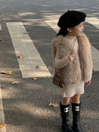Children Stylish Imitation Fur Vest