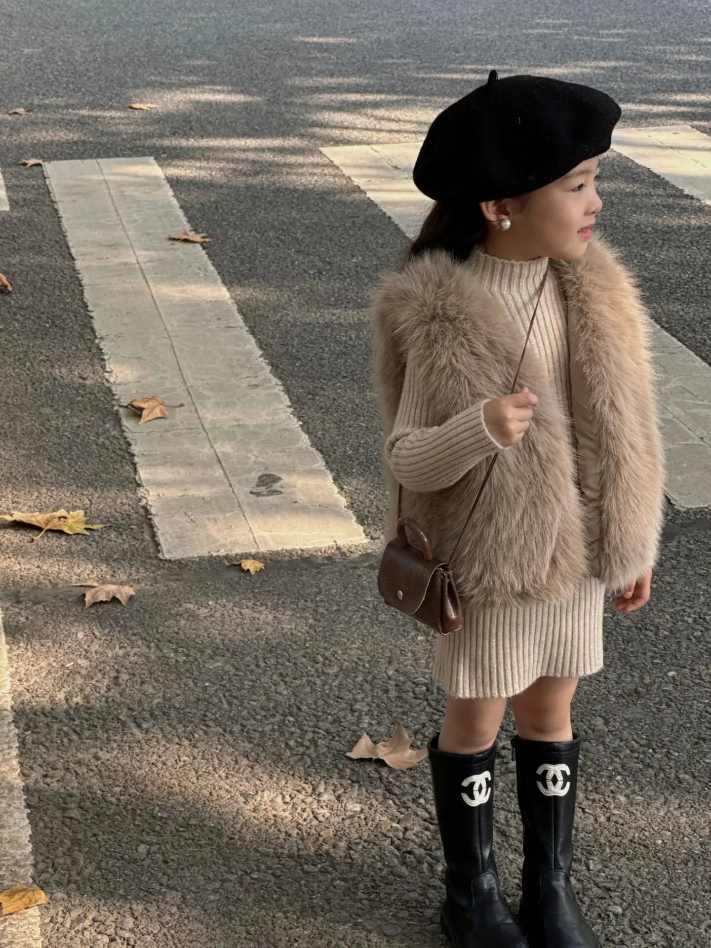 Children Stylish Imitation Fur Vest
