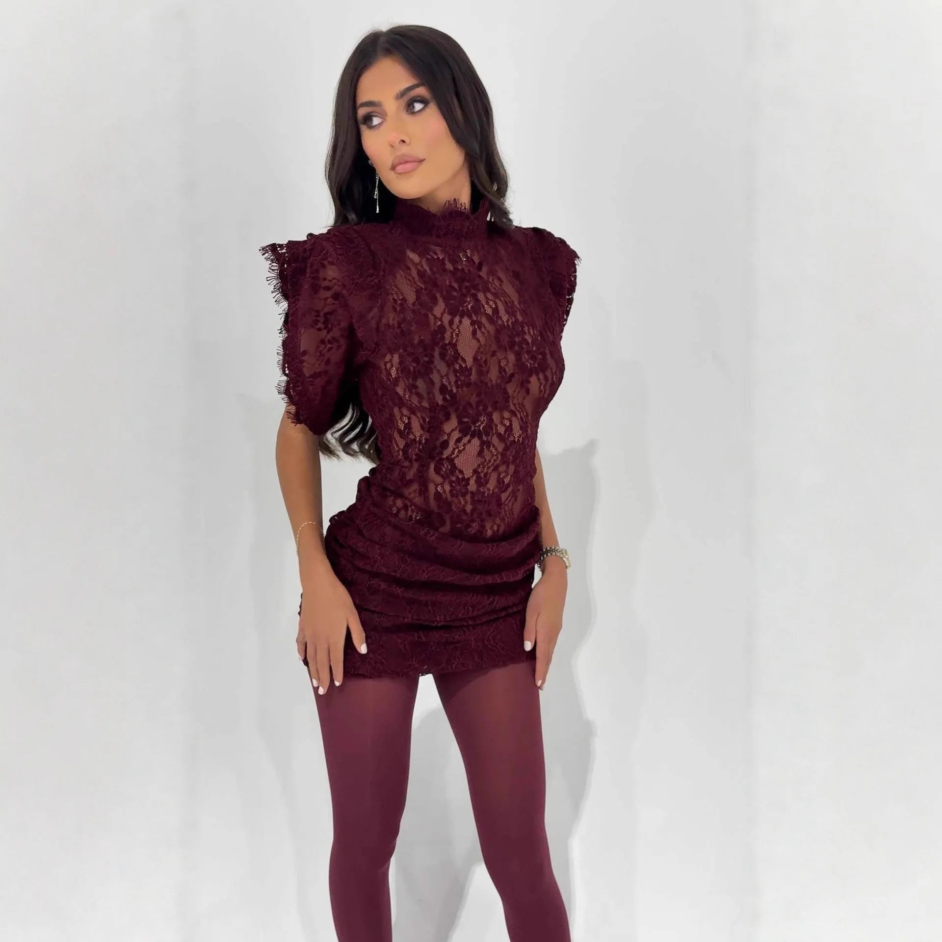 Elegant Lace Dress Fashion 