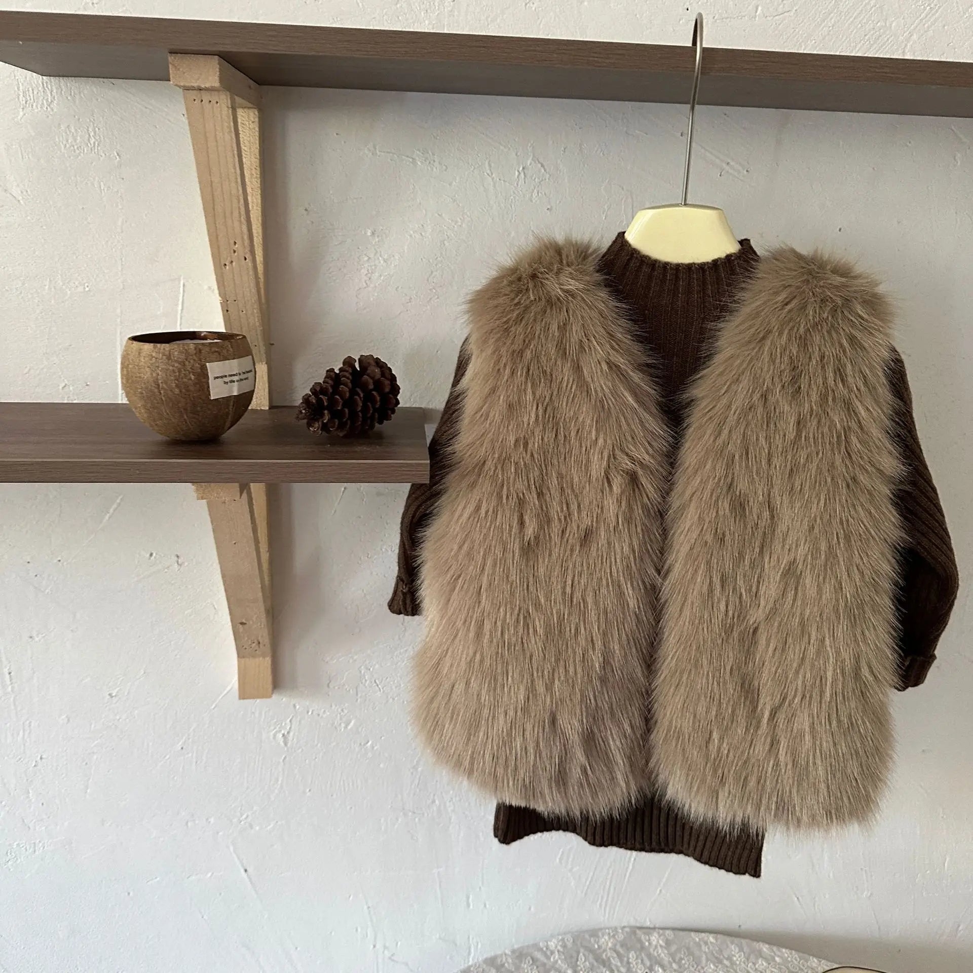 Children Stylish Imitation Fur Vest