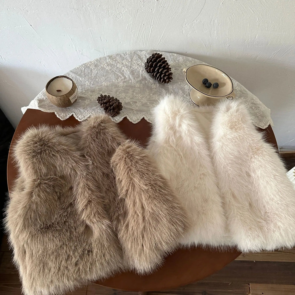 Children Stylish Imitation Fur Vest