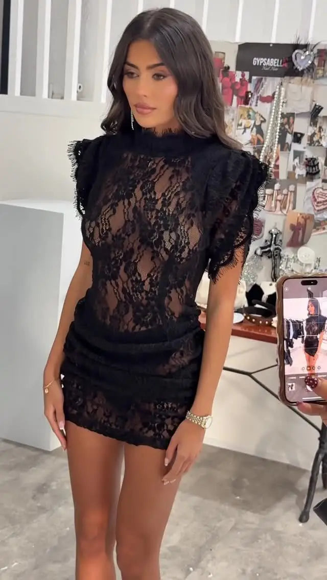 Elegant Lace Dress Fashion 